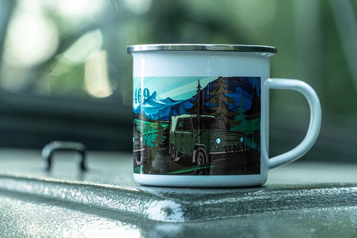 Tin mug UAZ 469 330 ml