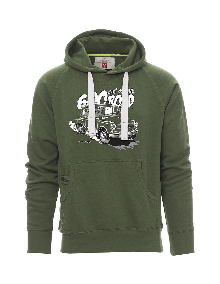 Dark green men´s sweatshirt Italian veteran F 600