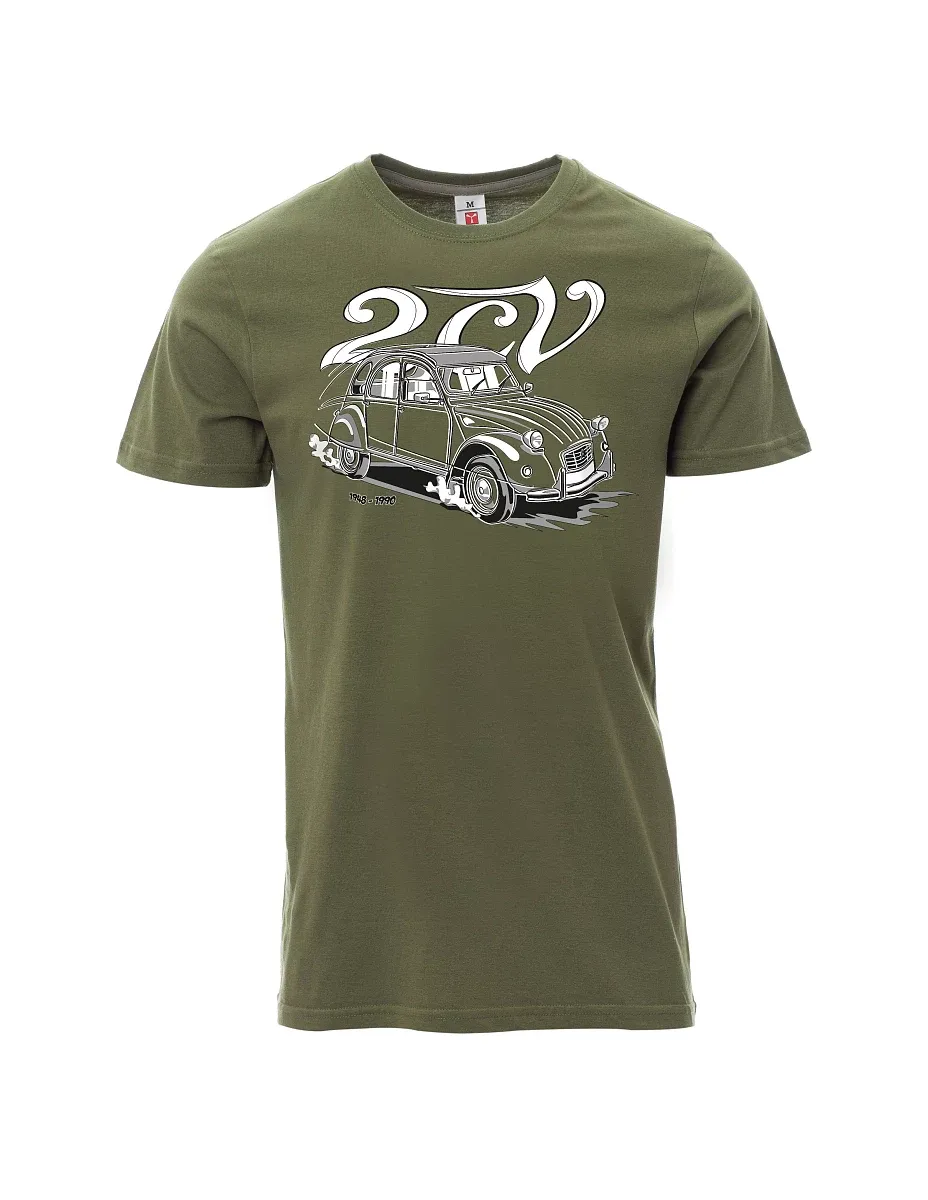 Khaki men´s T-shirt 2CV