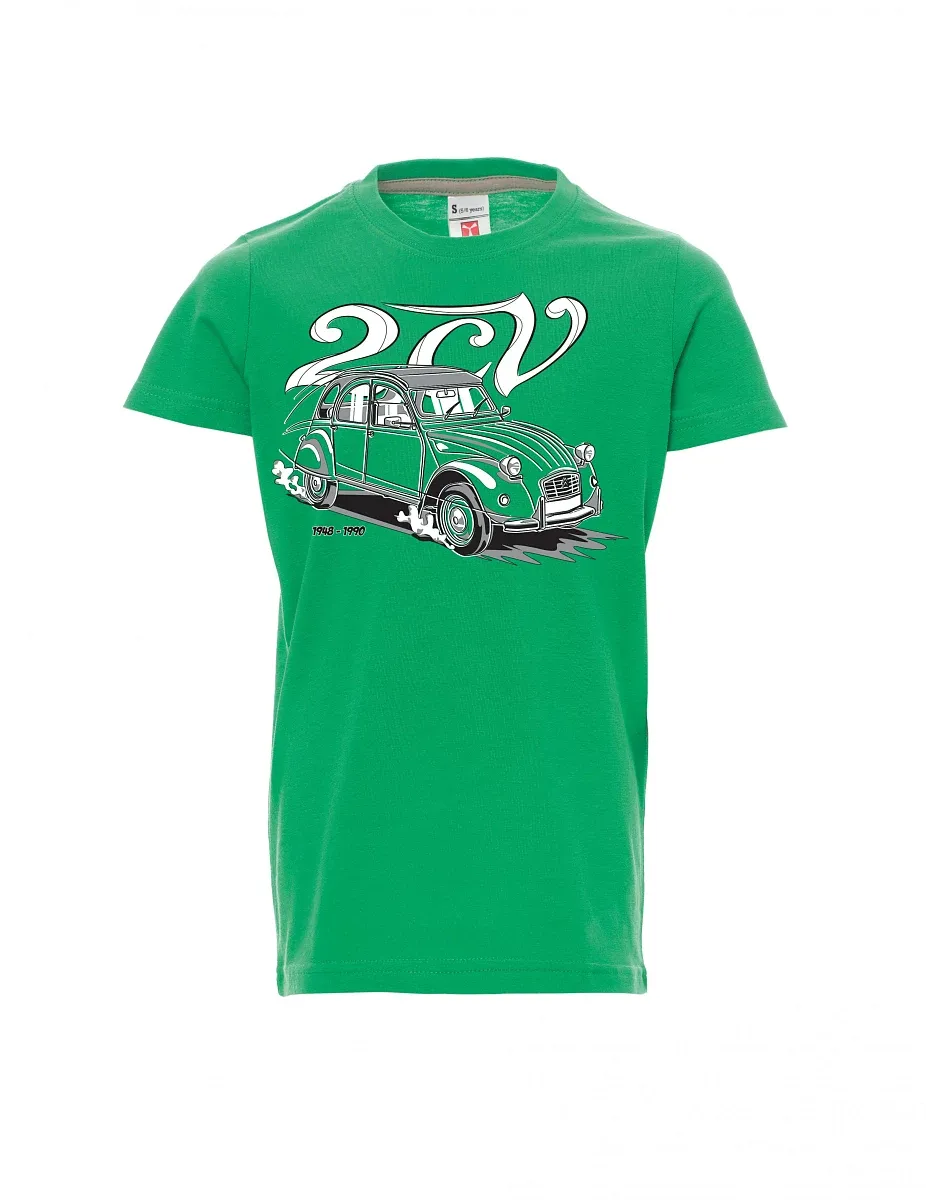 Green children´s T-shirt 2CV