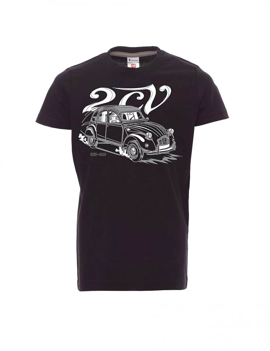 Black children´s T-shirt 2CV