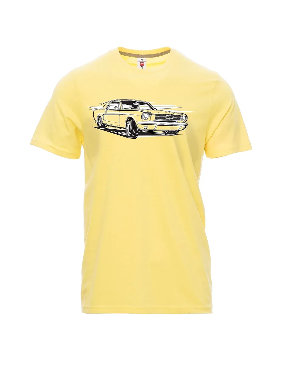 Light yellow men´s T-shirt Mustang