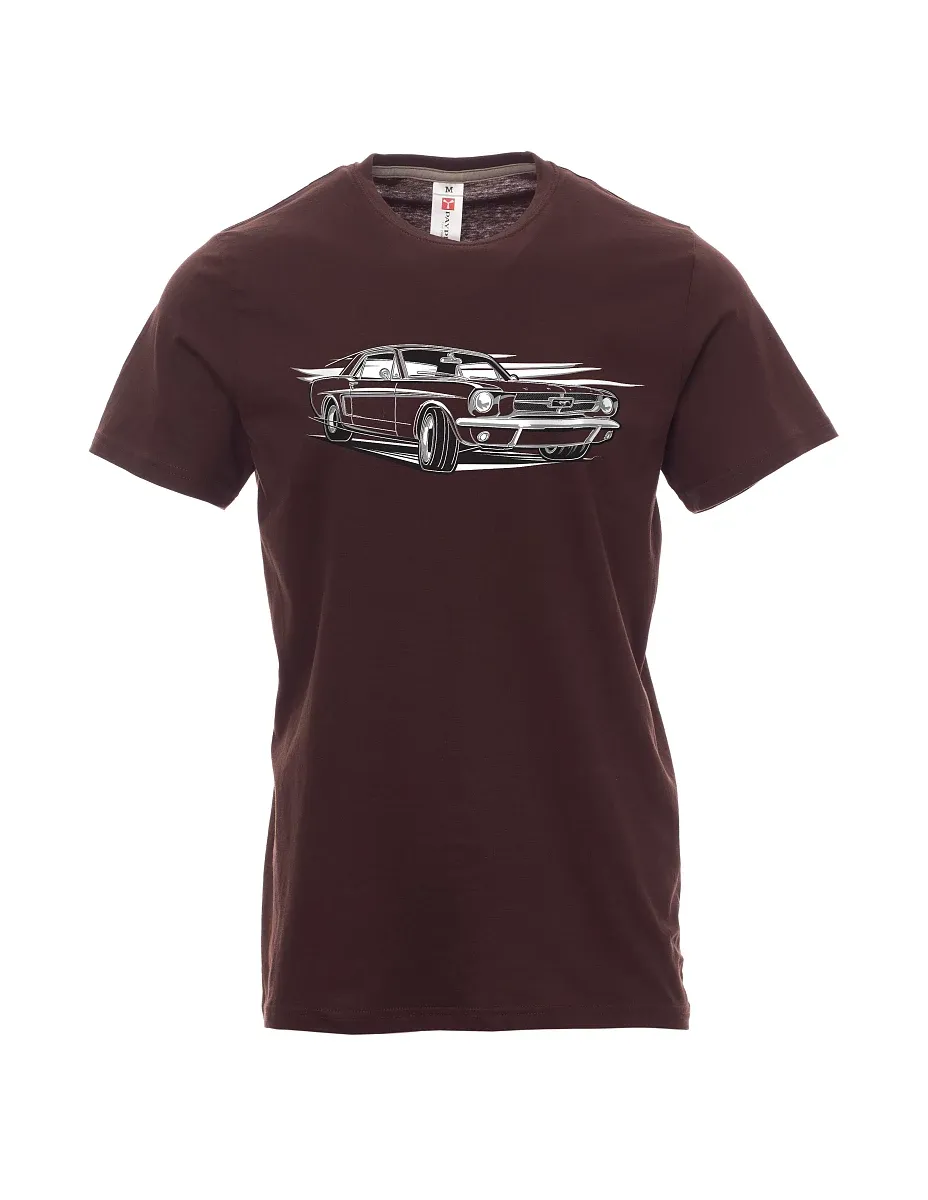 Dark brown men´s T-shirt Mustang