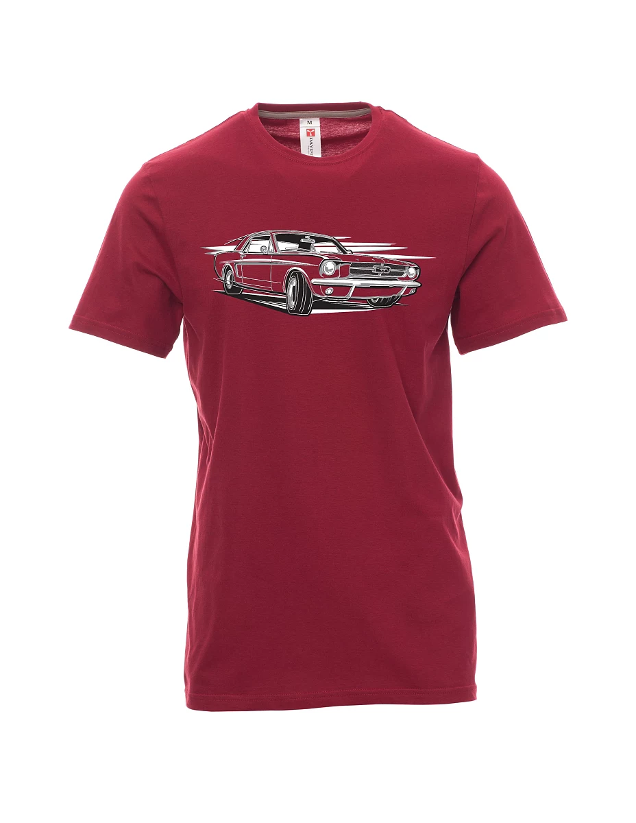 Dark red men´s T-shirt Mustang