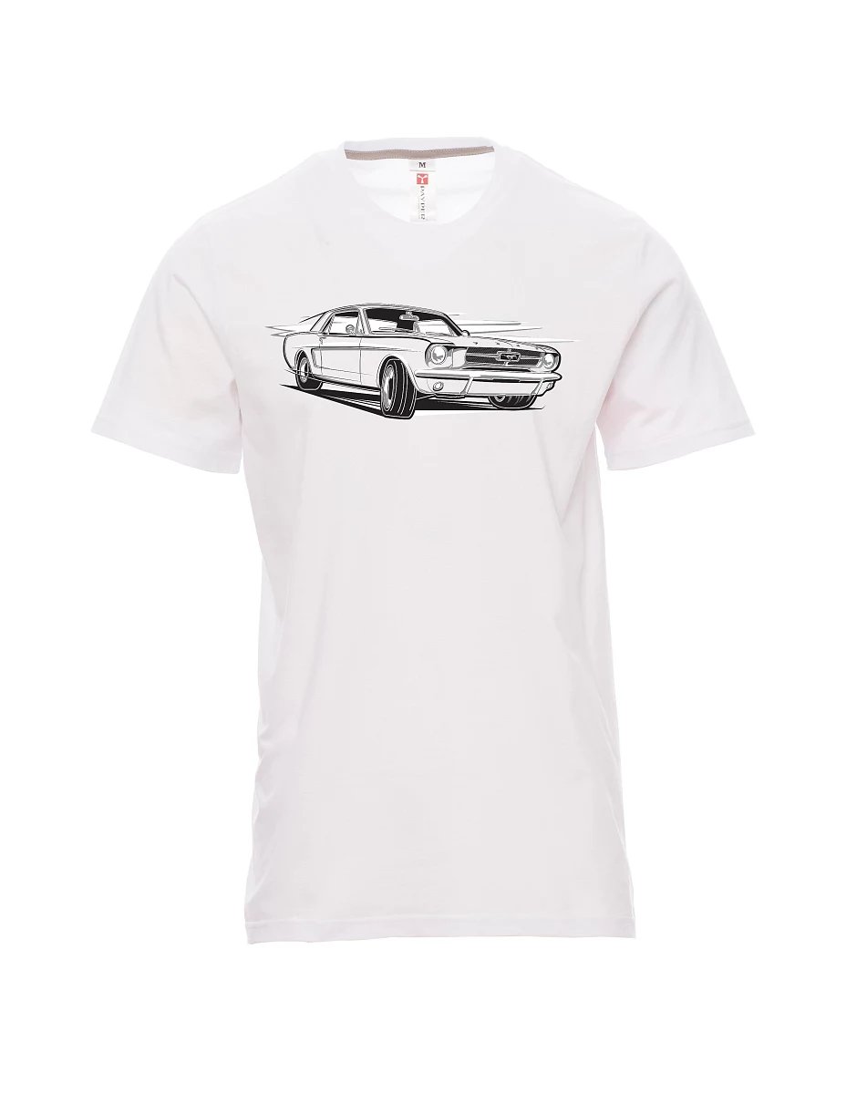 White men´s T-shirt Mustang