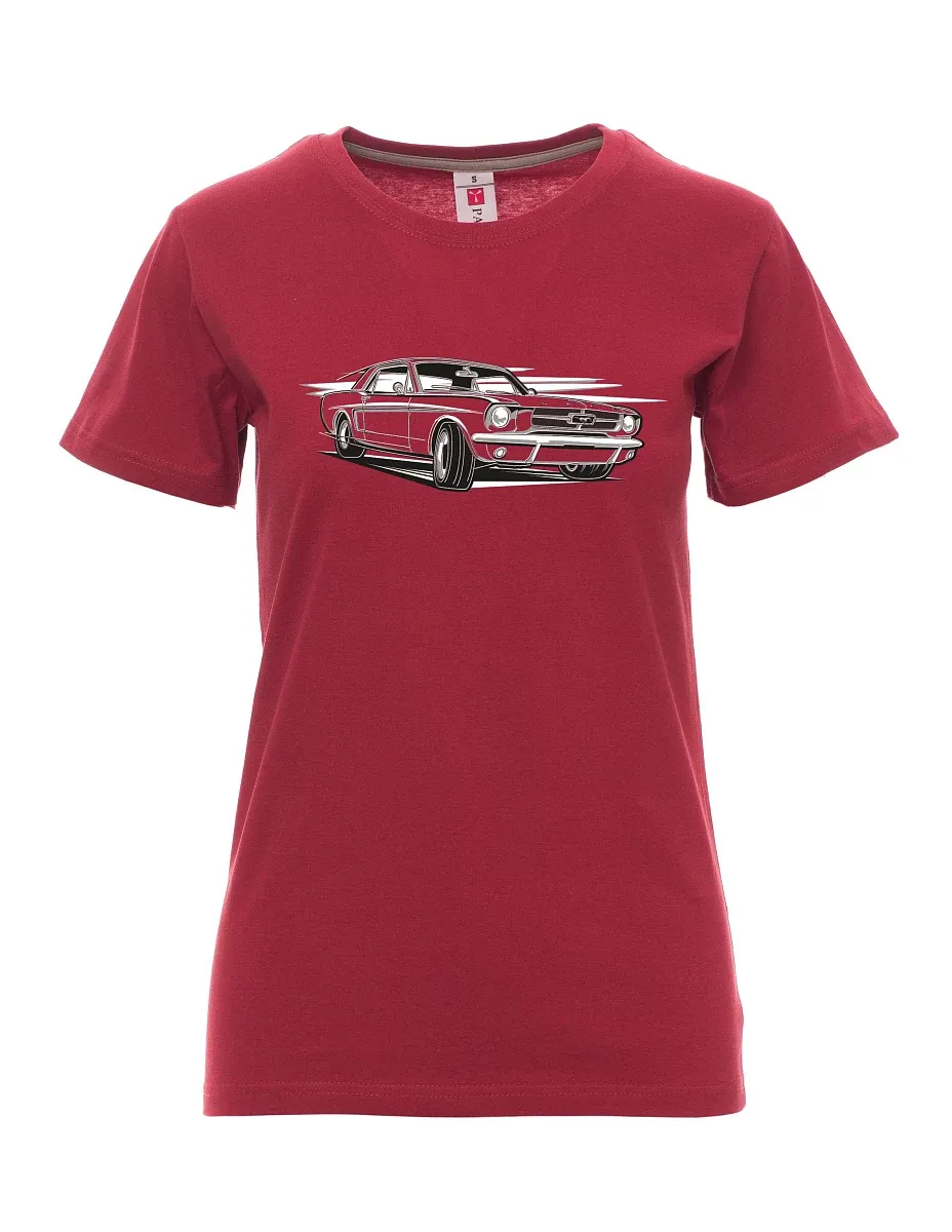 Burgundy women´s T-shirt Mustang