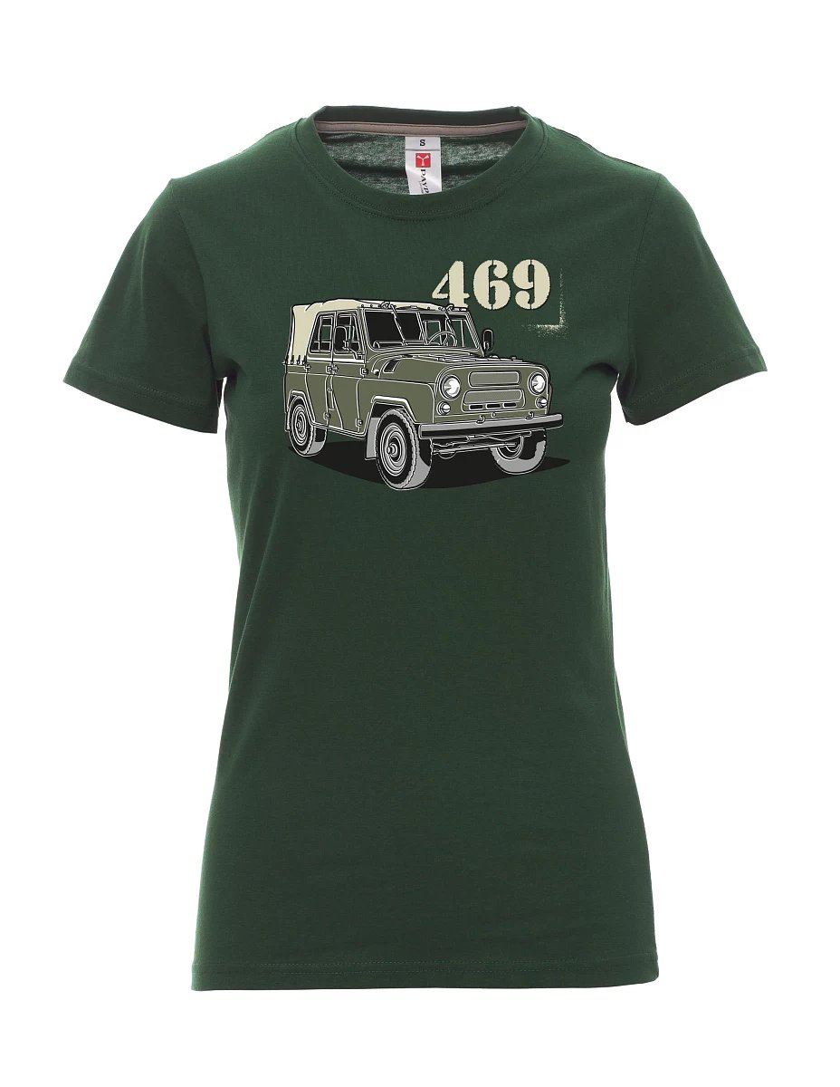 Dark green women´s T-shirt UAZ 469