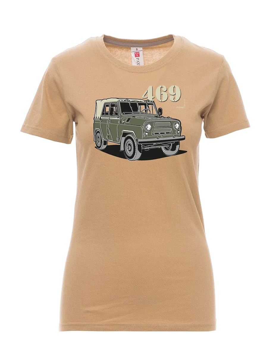 Brown women´s T-shirt UAZ 469