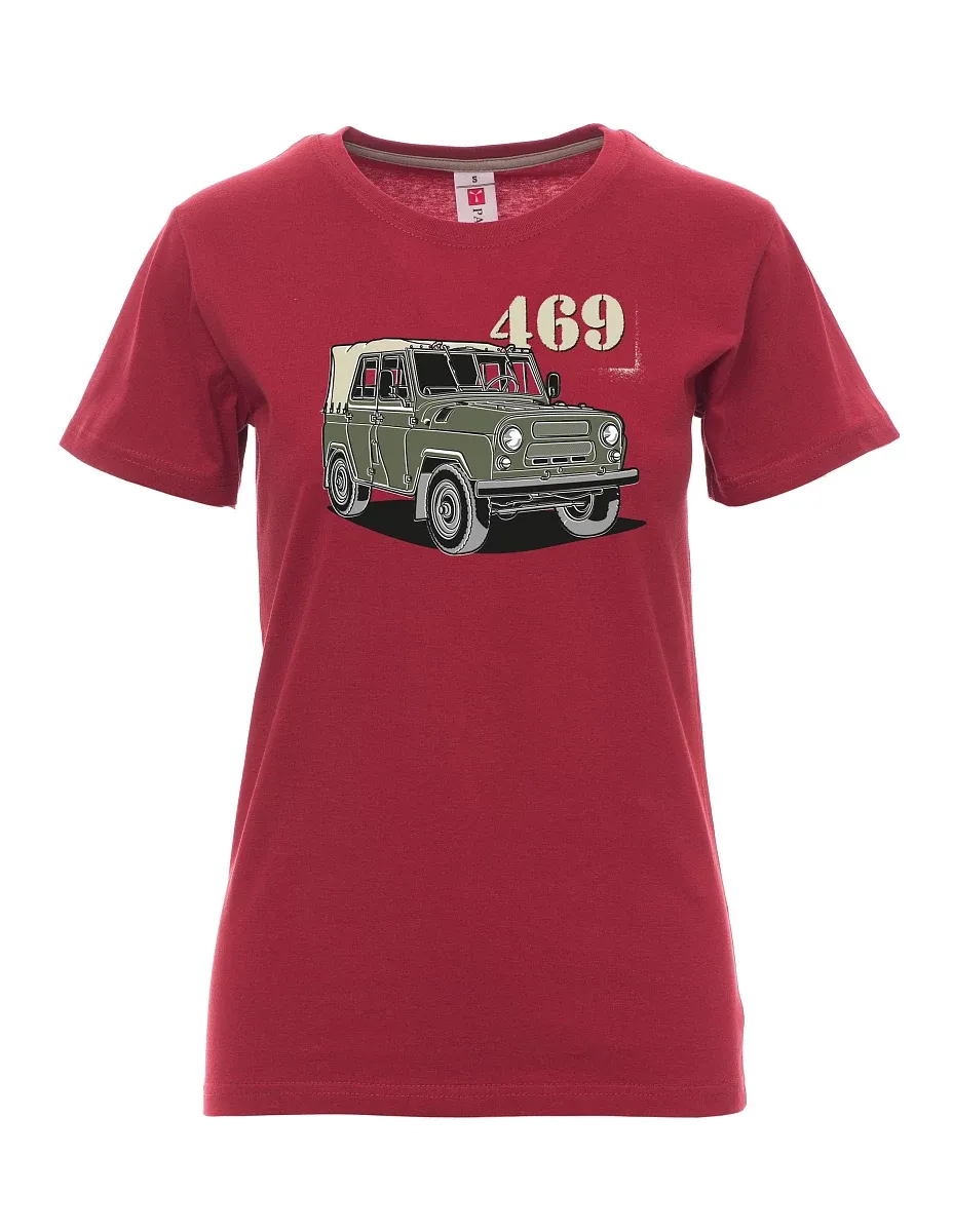 Burgundy women´s T-shirt UAZ 469