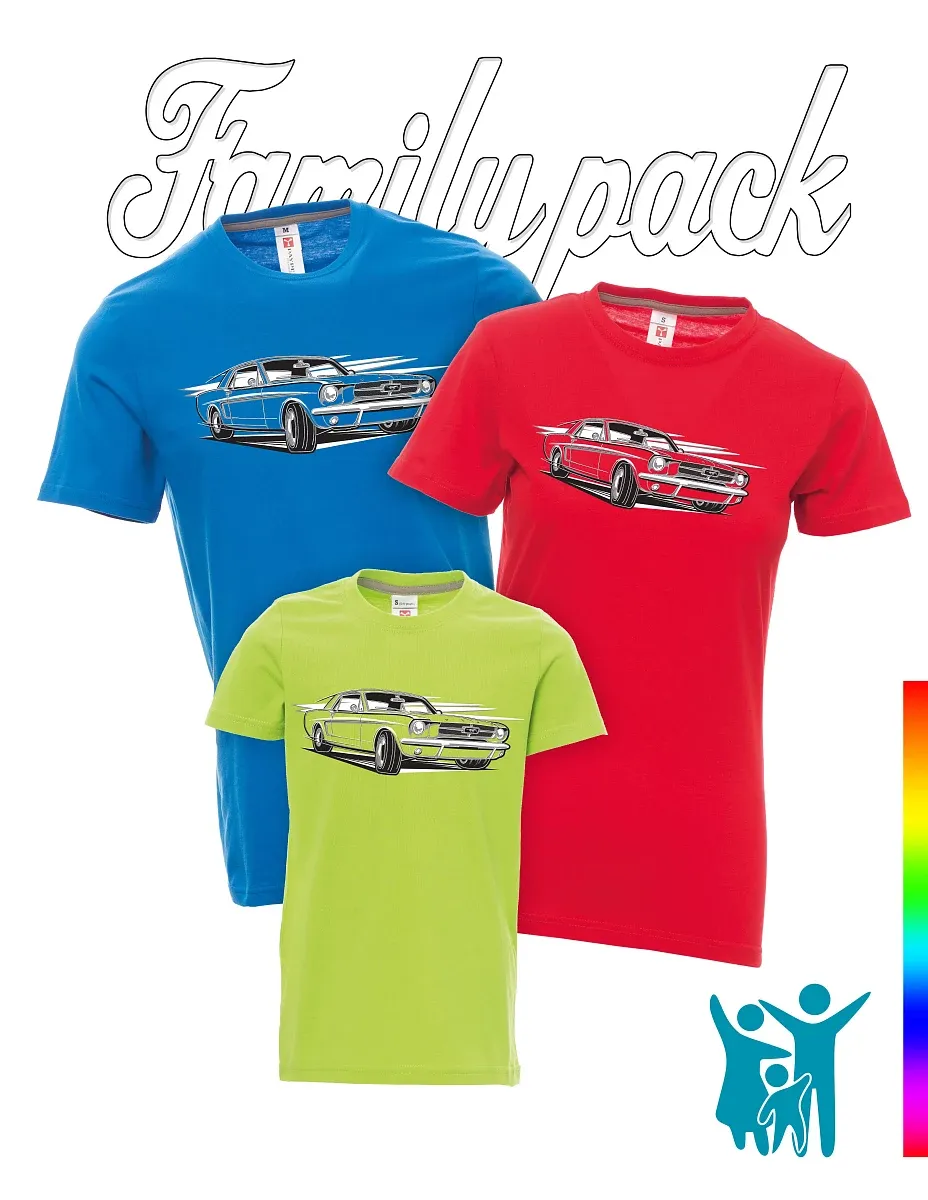 Family set of t-shirts Mustang
