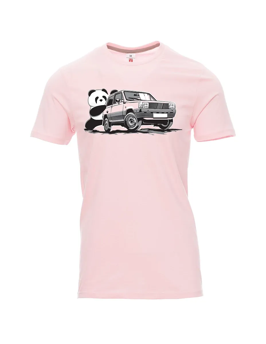 Light pink men´s T-shirt Italian veteran F Panda