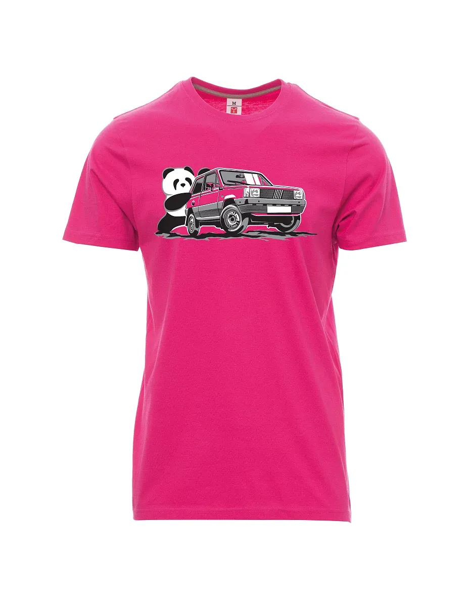 Pink men´s T-shirt Italian veteran F Panda