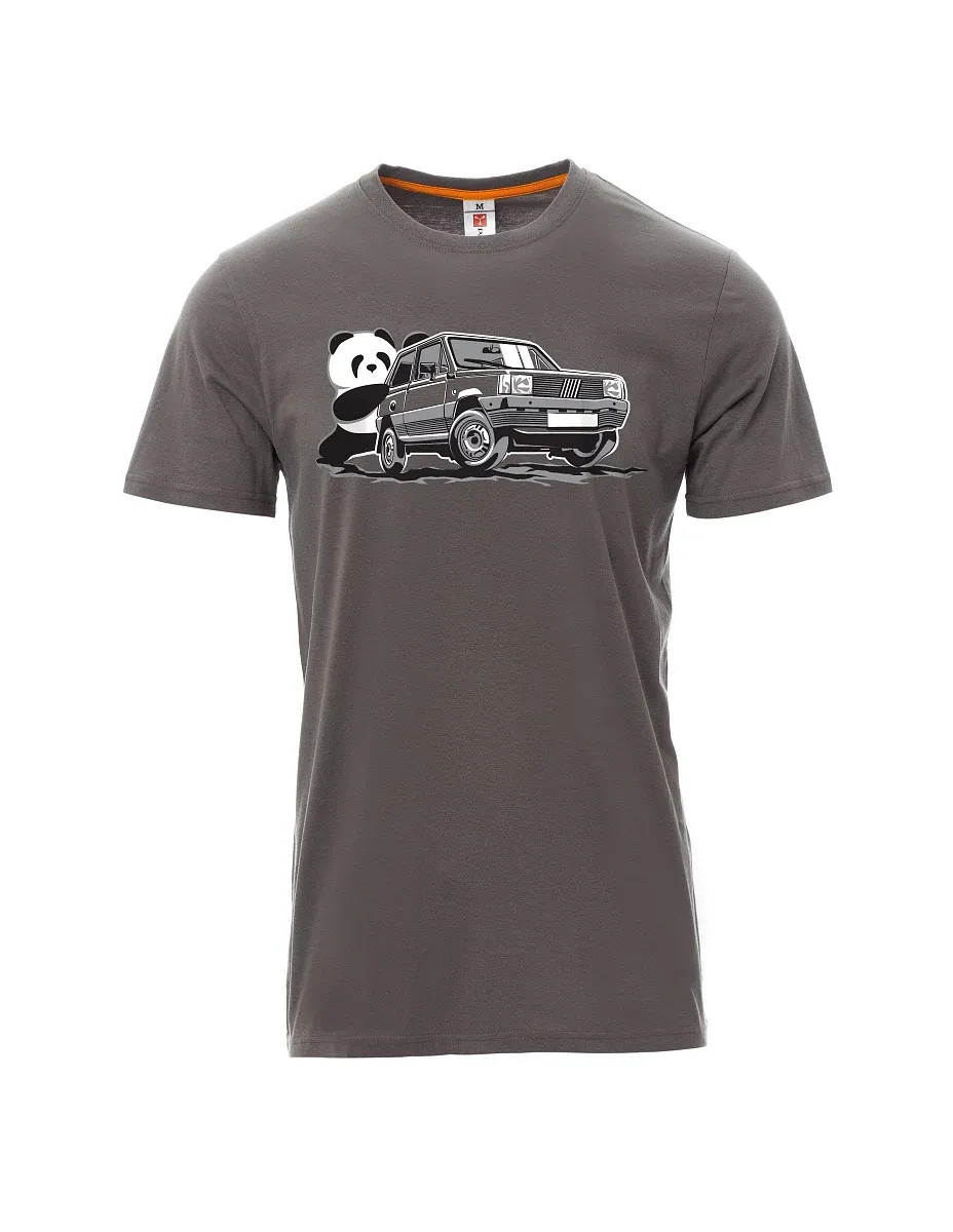 Grey men´s T-shirt Italian veteran F Panda