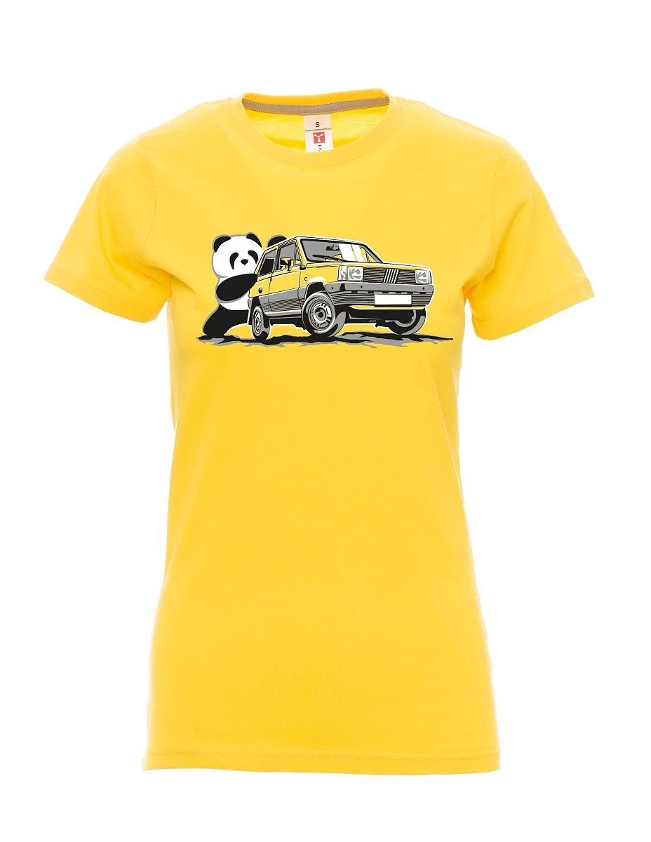 Yellow women´s T-shirt Italian veteran F Panda