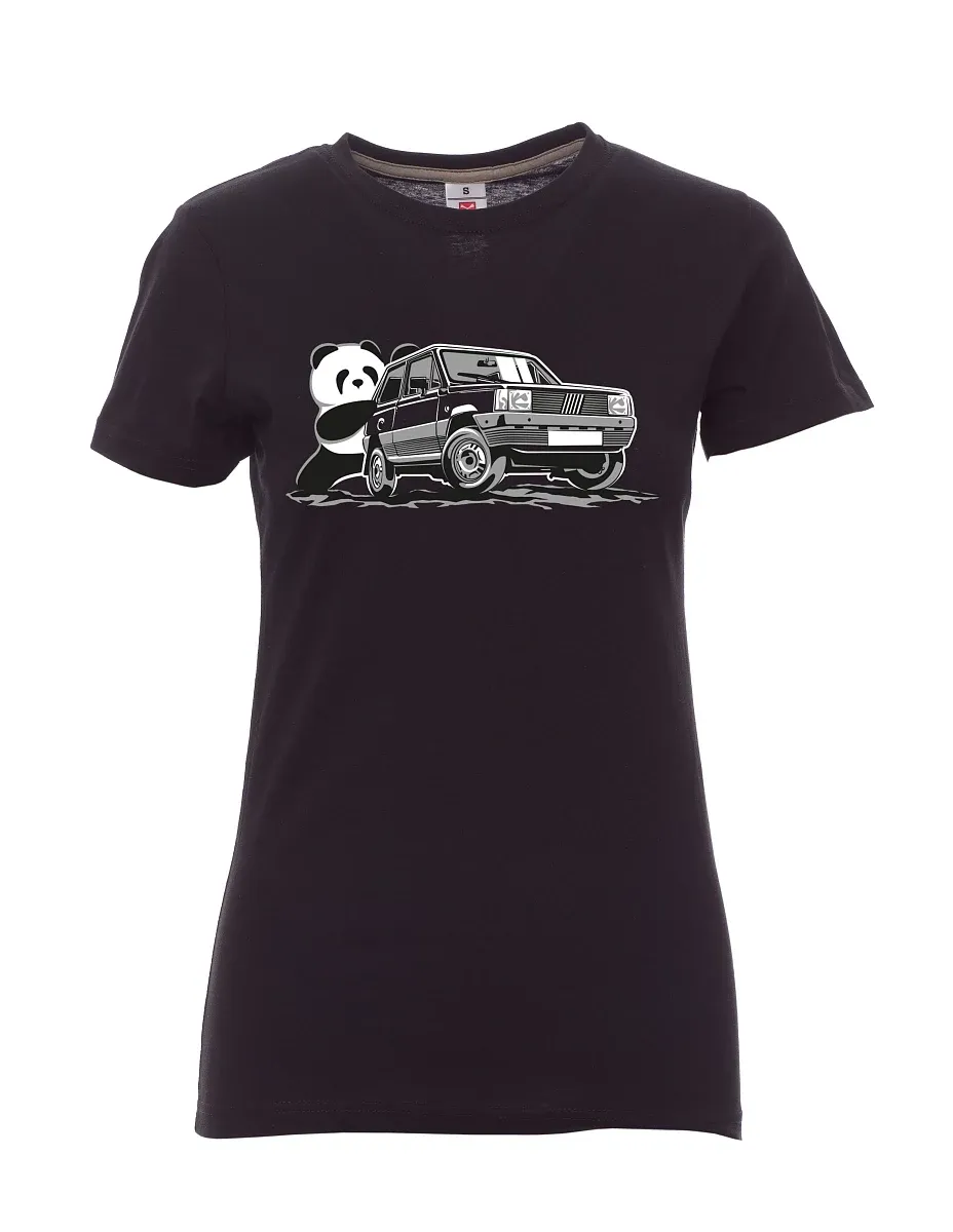 White women´s T-shirt Italian veteran F Panda