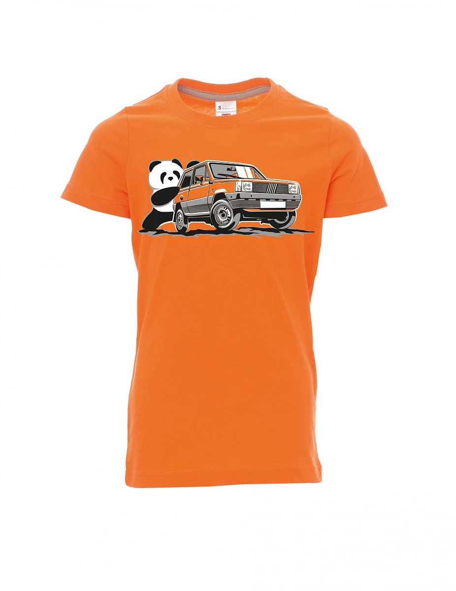 Orange children´s T-shirt Italian veteran F Panda