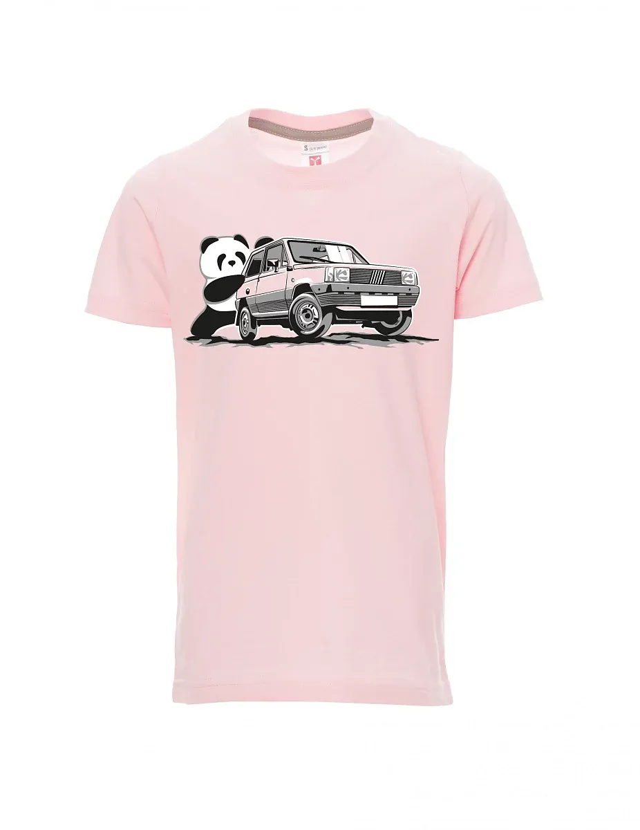 Light pink children´s T-shirt Italian veteran F Panda