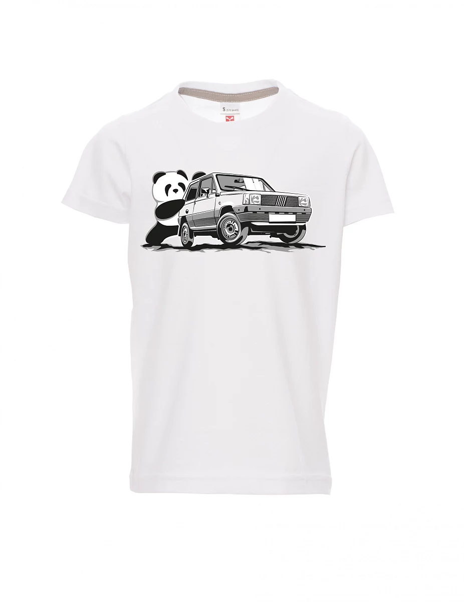 White children´s T-shirt Italian veteran F Panda