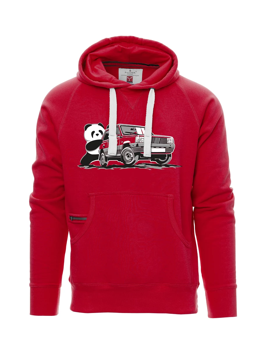 Red men´s sweatshirt Italian veteran F Panda