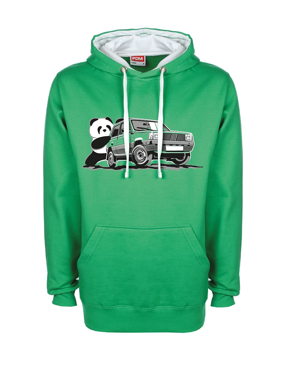 White-green sweatshirt Italian veteran F Panda