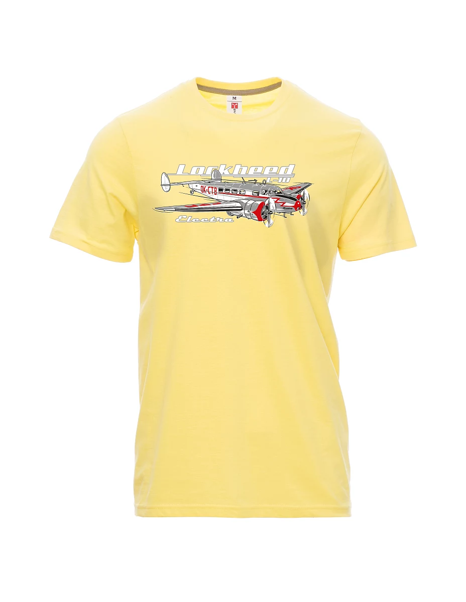 Light yellow men´s T-shirt Lockheed L-10