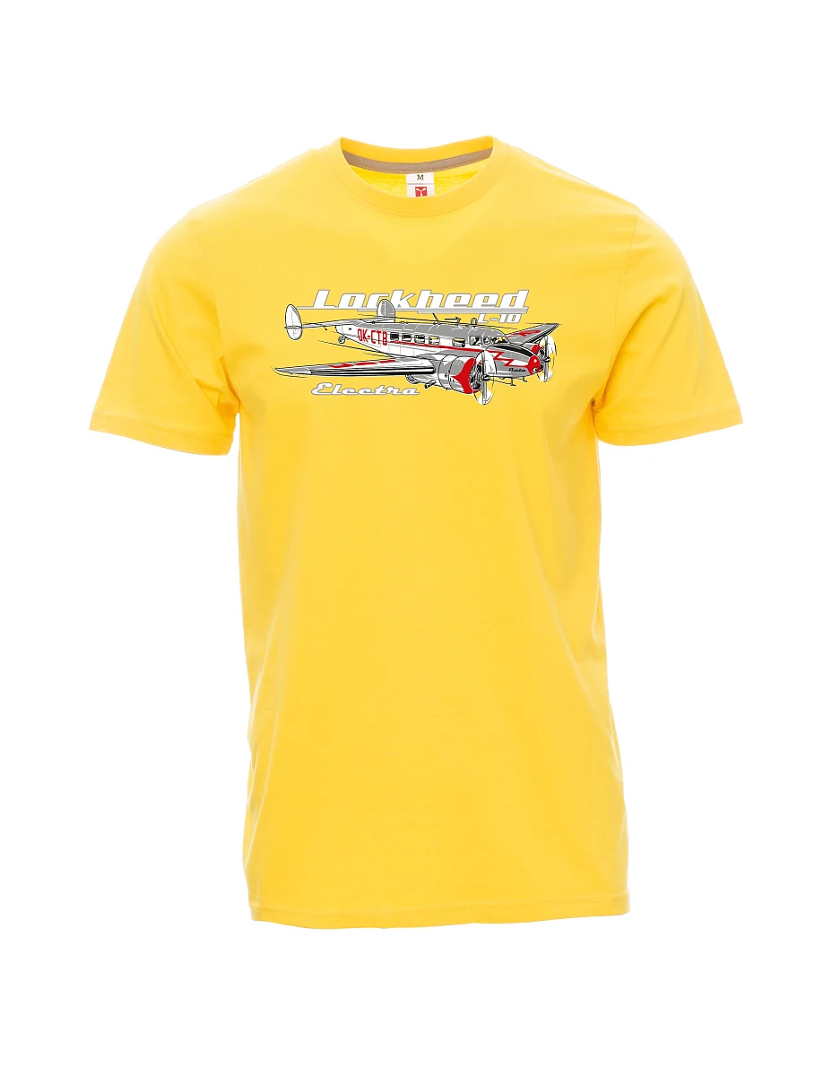 Yellow men´s T-shirt Lockheed L-10