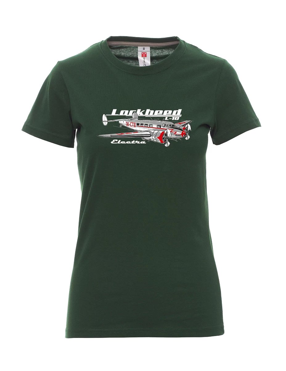 Dark green women´s T-shirt Lockheed L-10