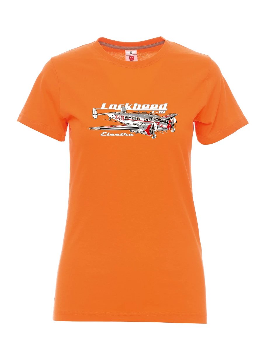 Orange women´s T-shirt Lockheed L-10