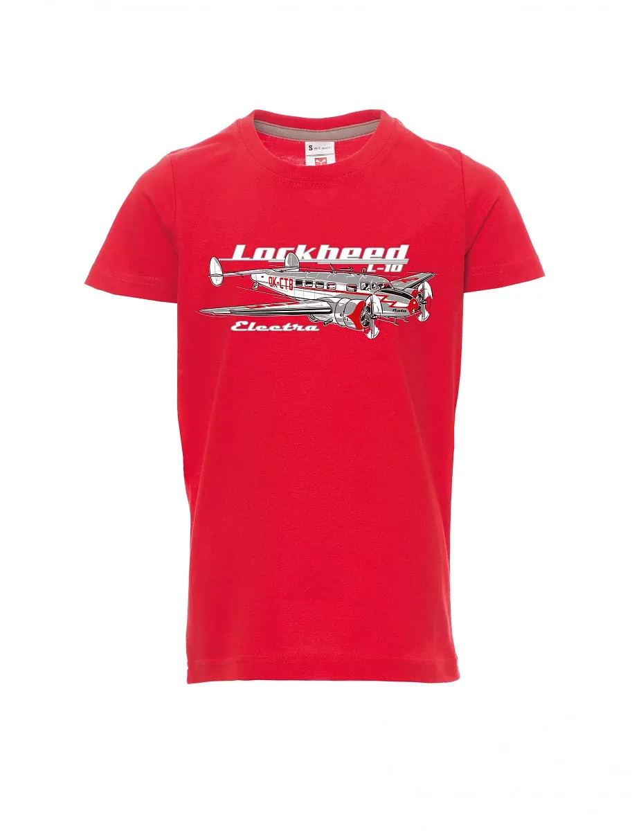 Red children´s T-shirt Lockheed L-10