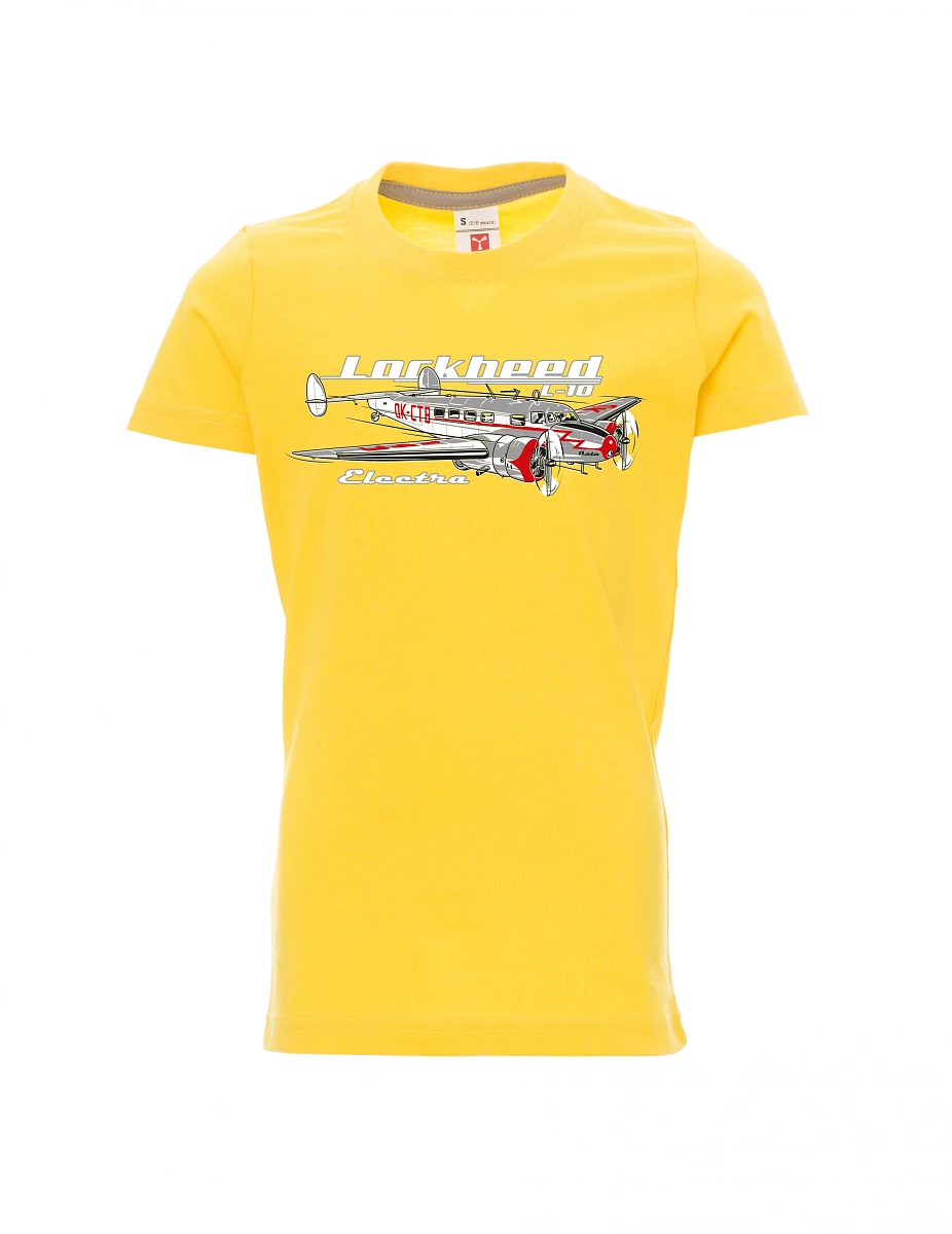 Yellow children´s T-shirt Lockheed L-10