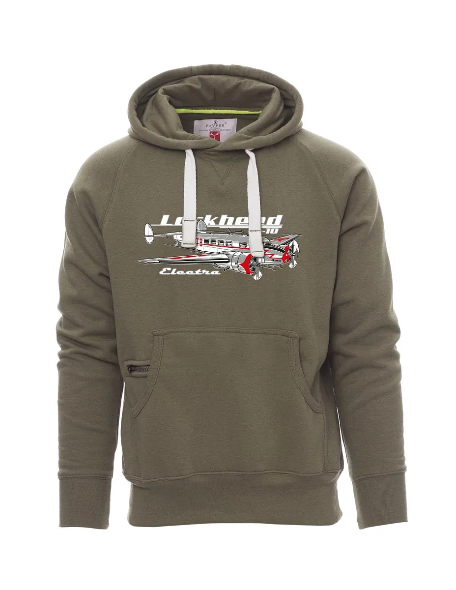 Khaki men´s sweatshirt Lockheed L-10