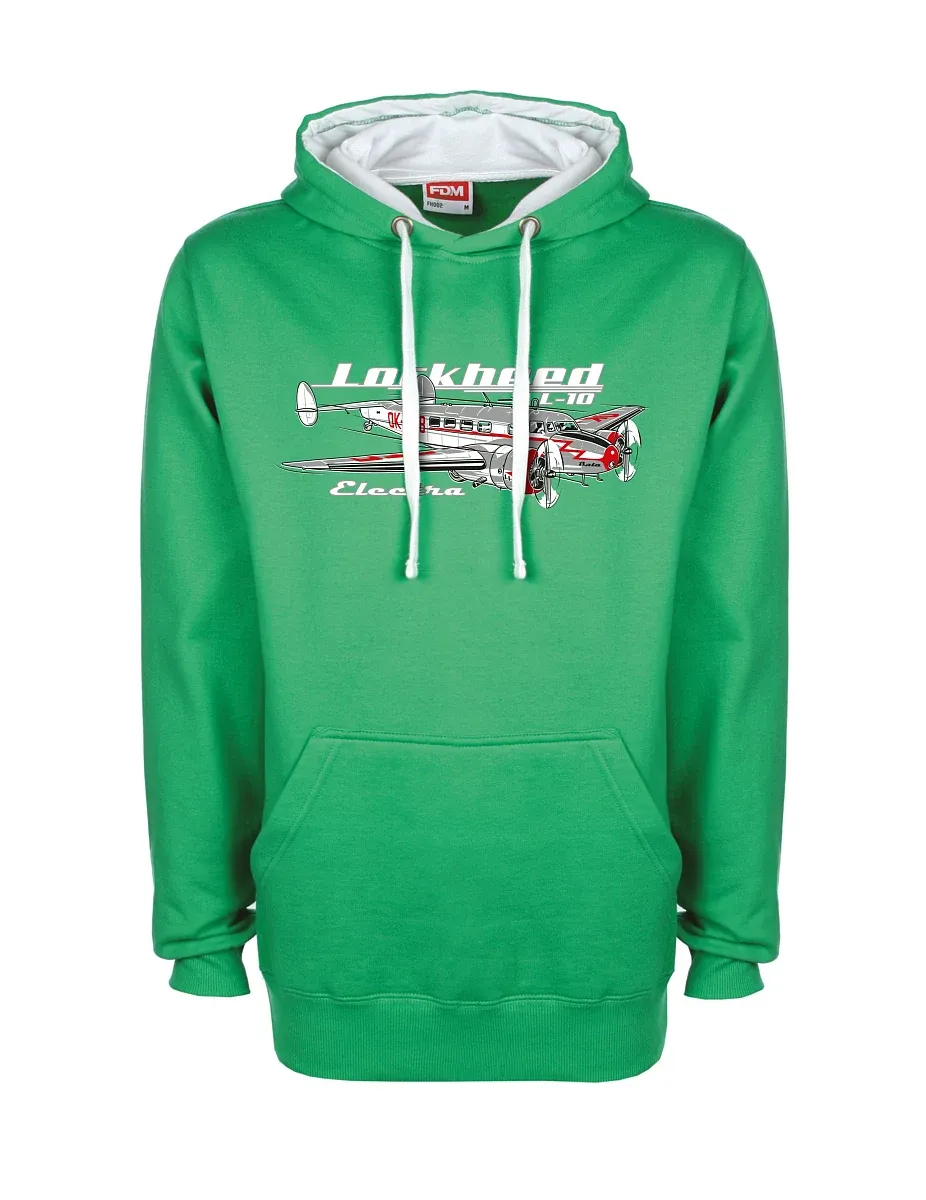 White-green sweatshirt Lockheed L-10