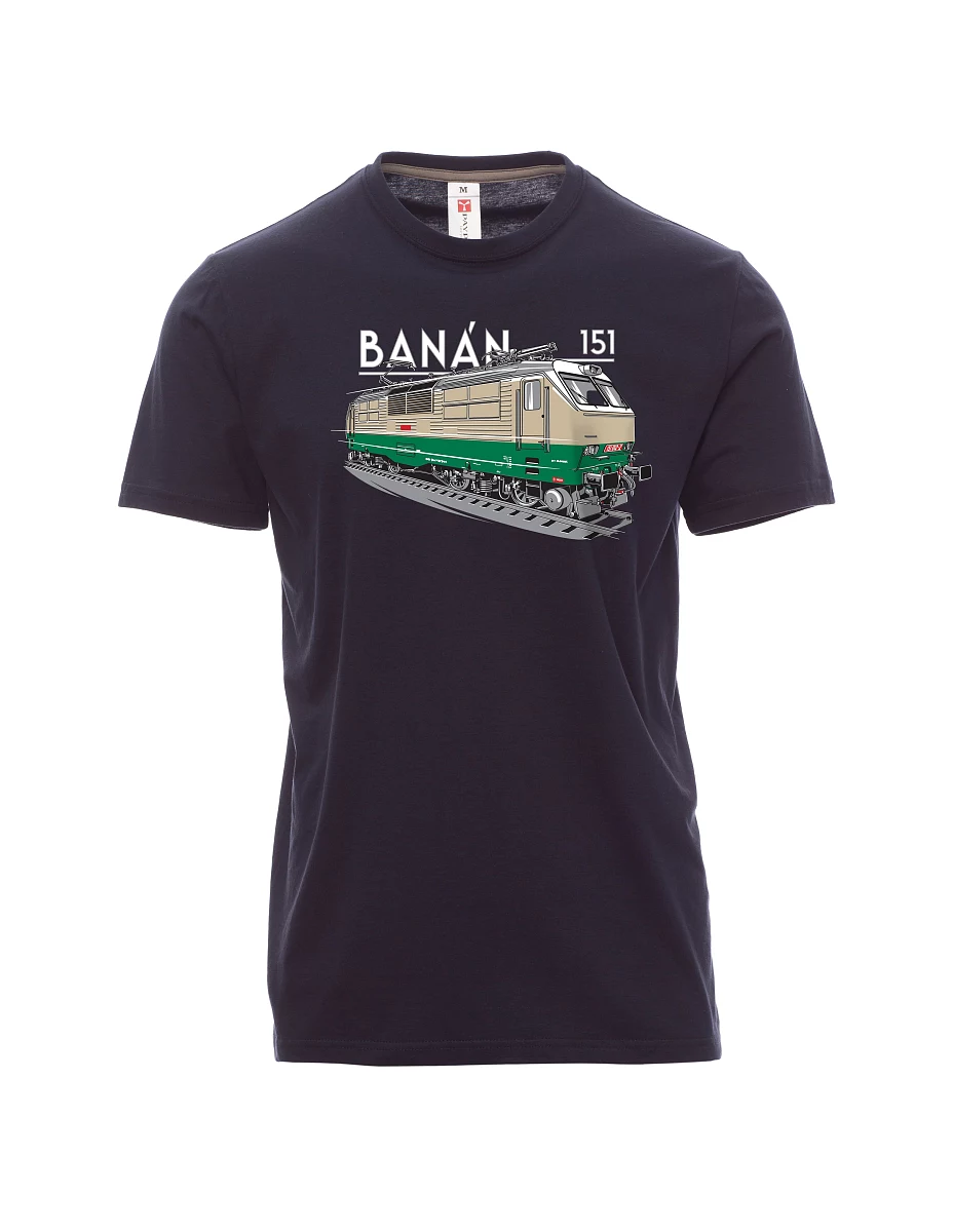 Navy men´s T-shirt Electric locomotive 151 "banana"
