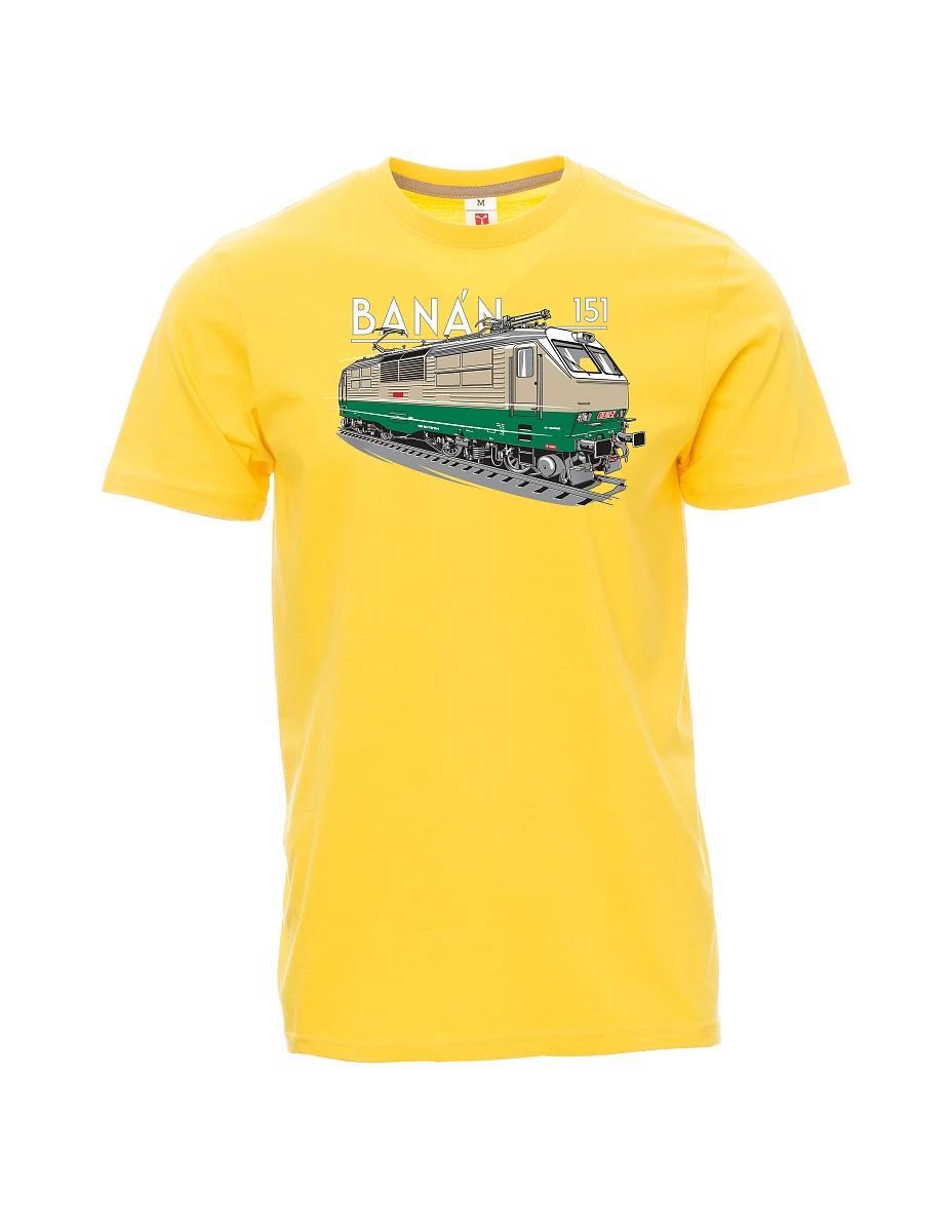 Yellow men´s T-shirt Electric locomotive 151 "banana"