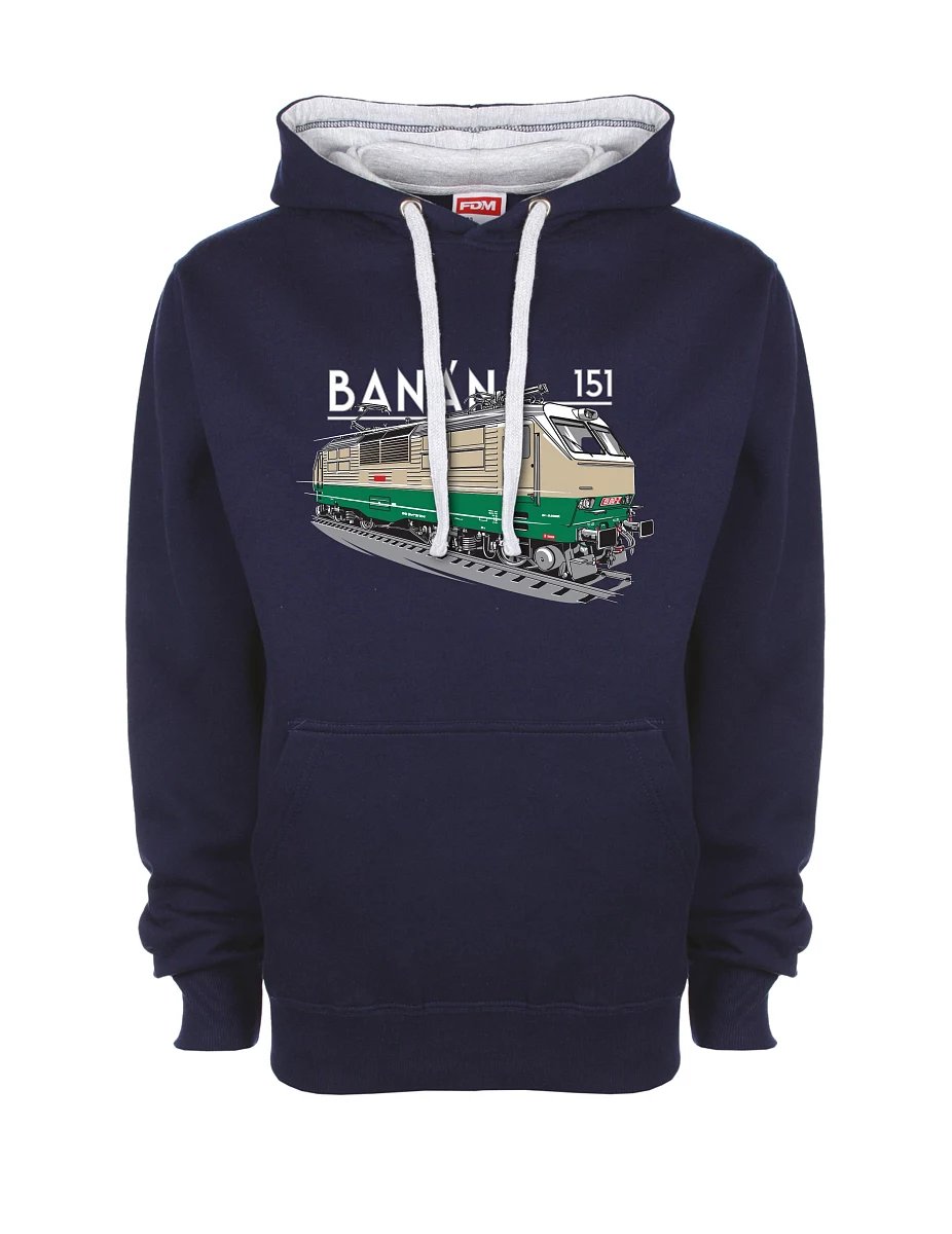Grey-navy sweatshirt Electric locomotive 151 "banana"