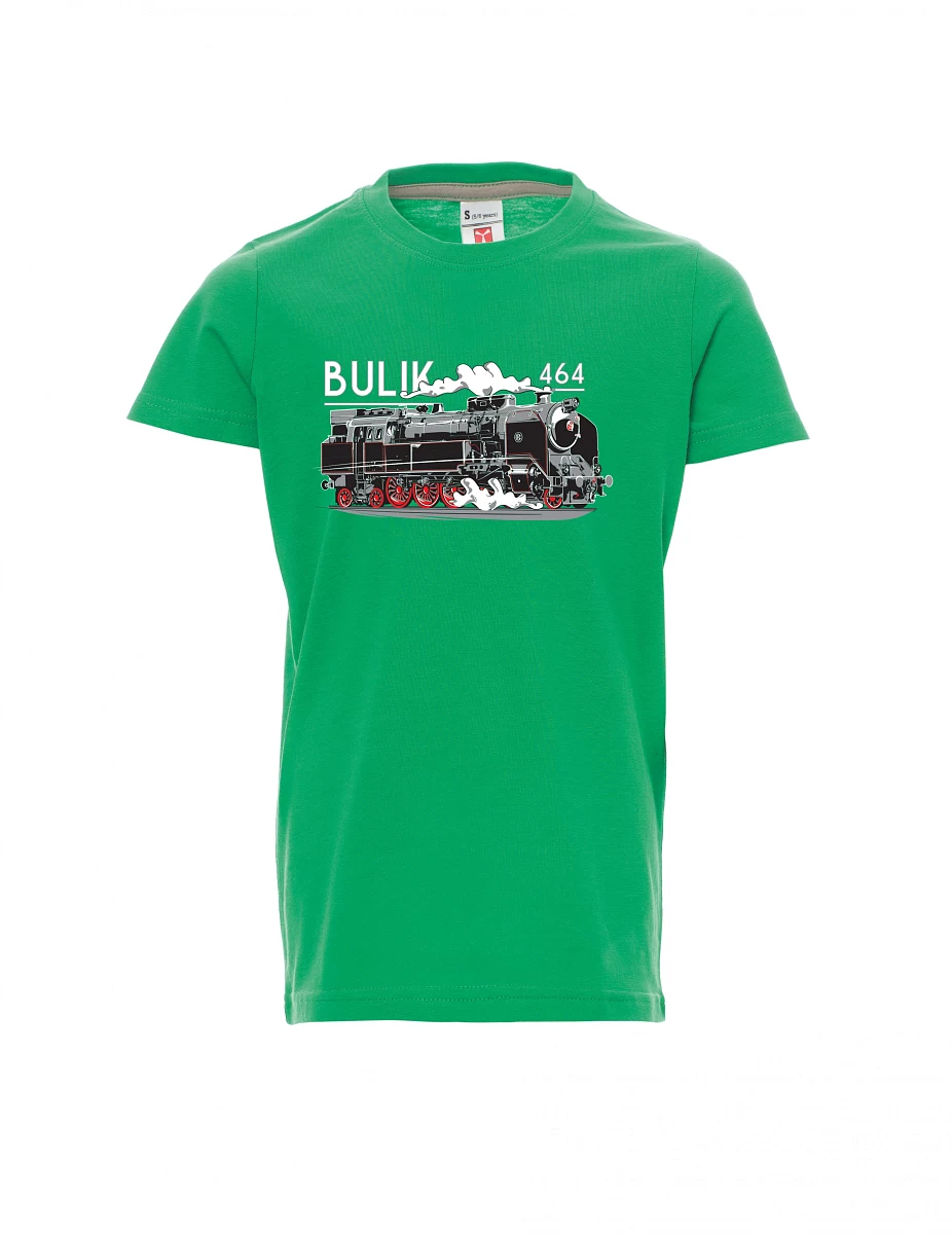 Green children´s T-shirt Locomotive 464