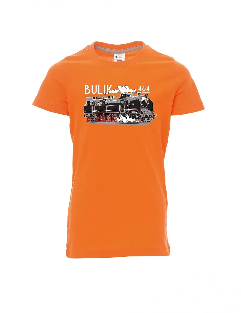 Orange children´s T-shirt Locomotive 464