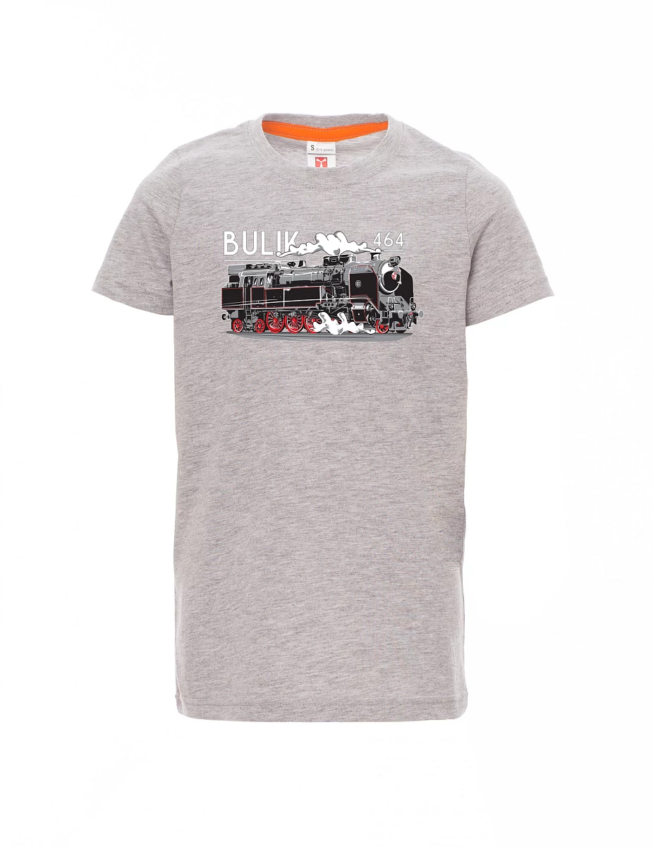 Grey melange children´s T-shirt Locomotive 464
