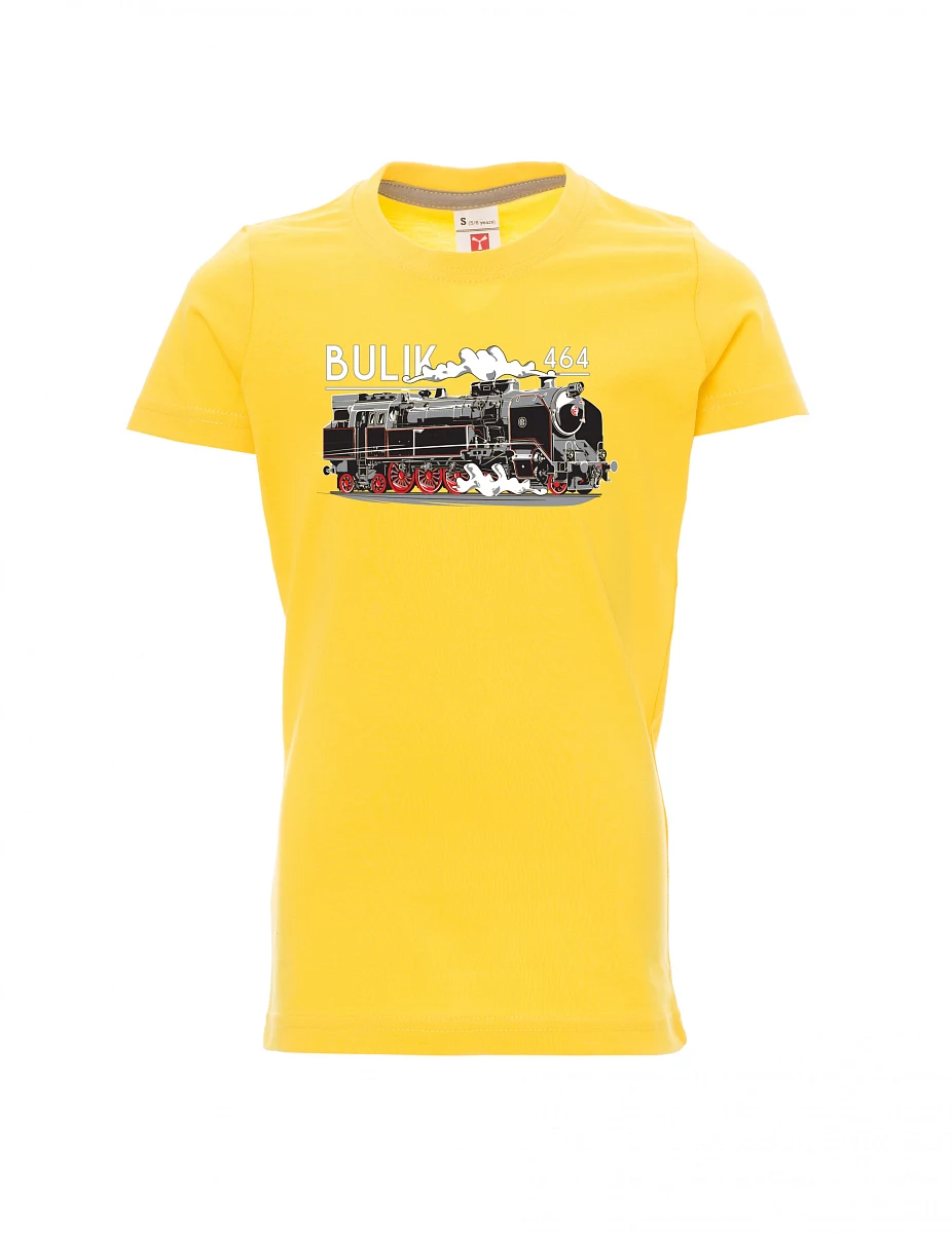 Yellow children´s T-shirt Locomotive 464