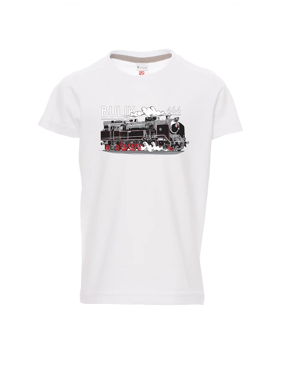 White children´s T-shirt Locomotive 464