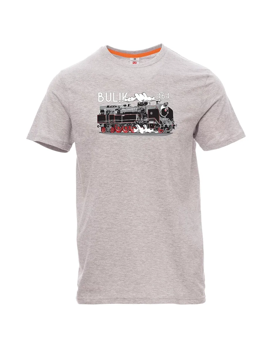 Gray melange men´s T-shirt Locomotive 464