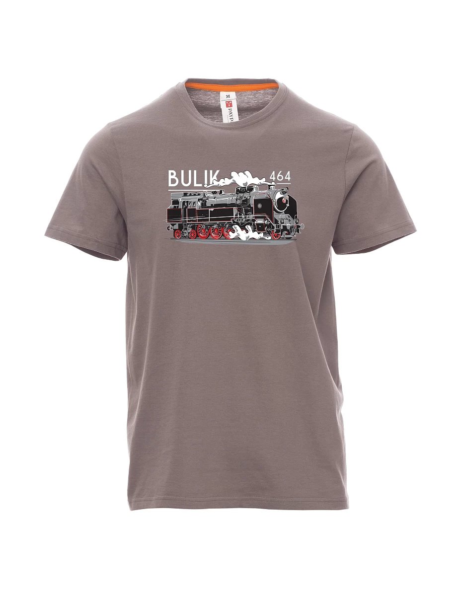 Steel gray men´s T-shirt Locomotive 464