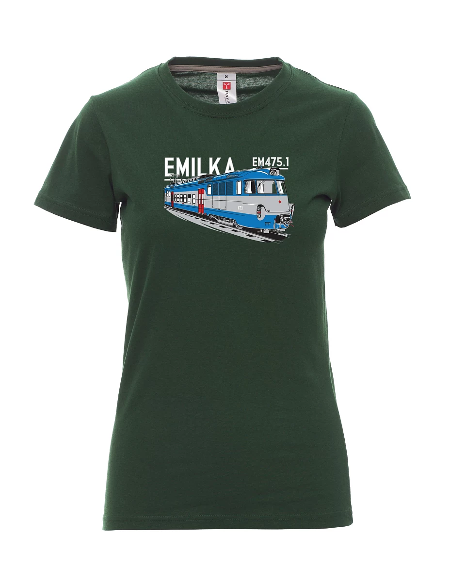 Dark green women´s T-shirt Electrical units 475.1
