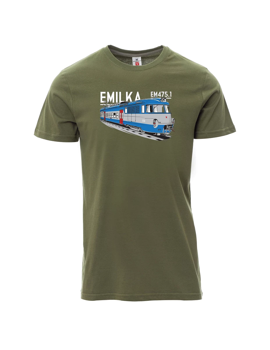 Khaki men´s T-shirt Electrical units 475.1