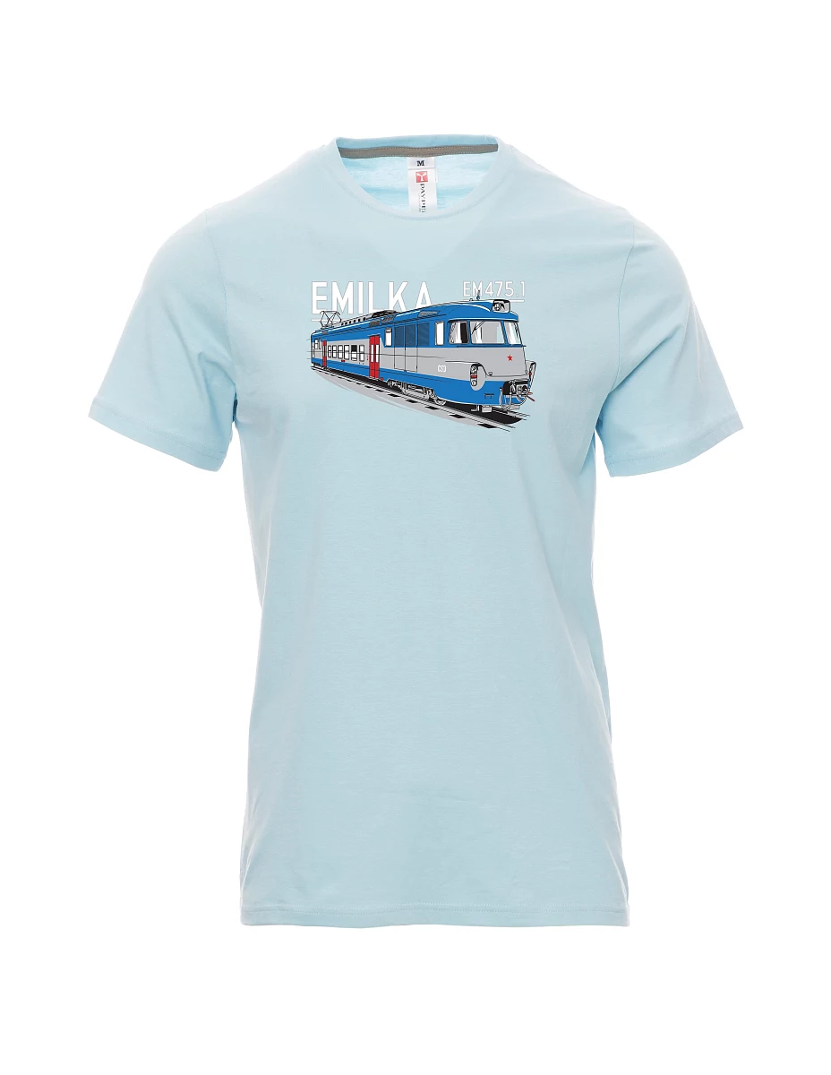 Pale blue men´s T-shirt Electrical units 475.1