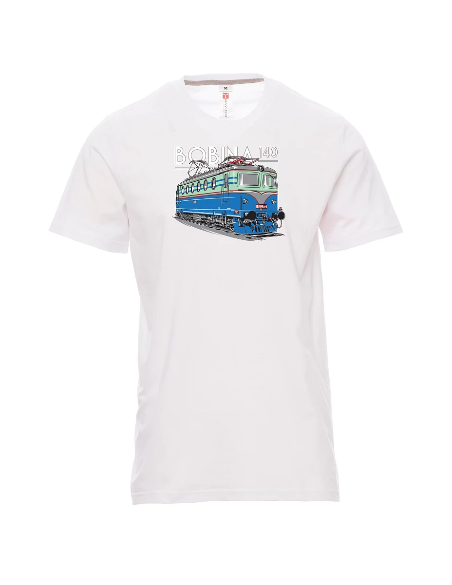 White men´s T-shirt Locomotive 140