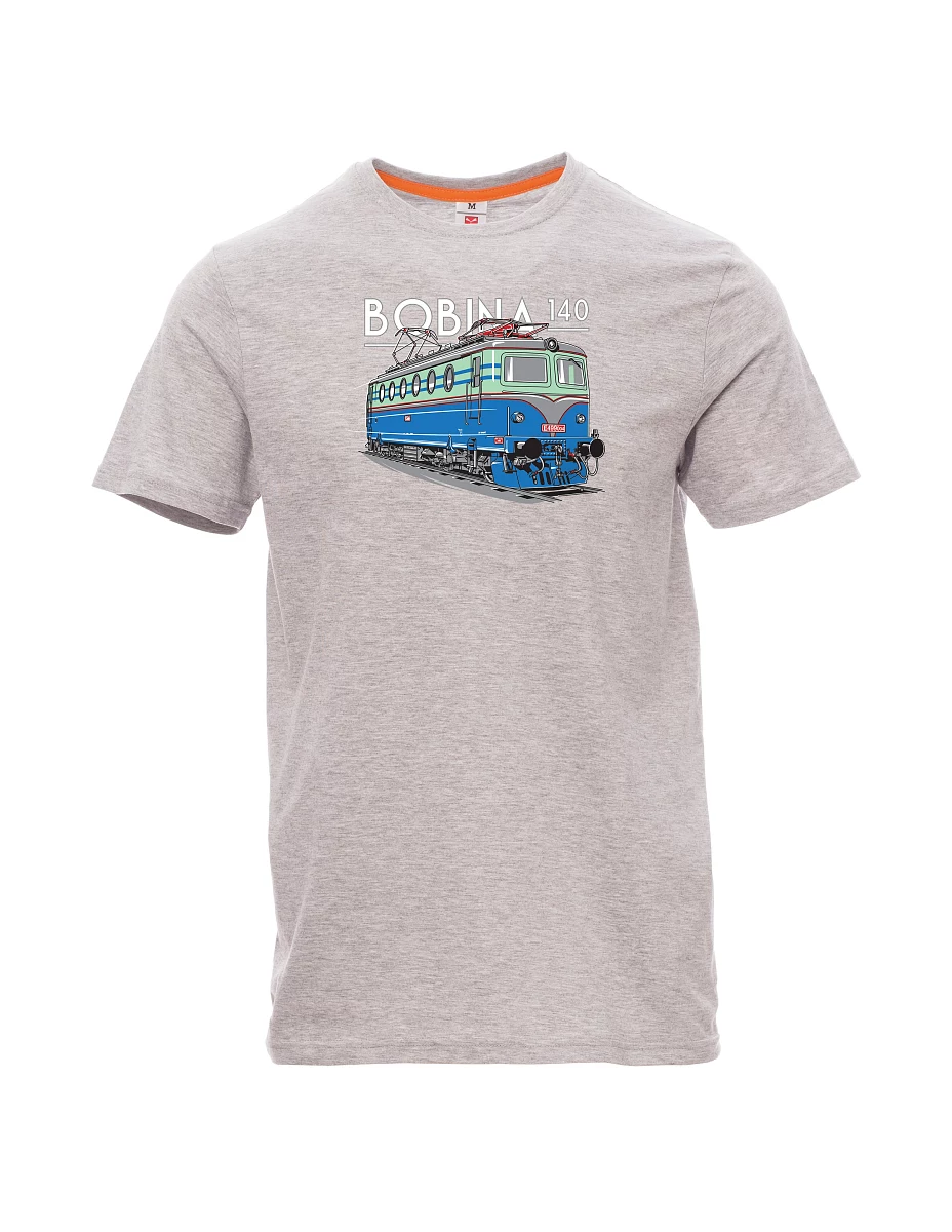 Gray melange men´s T-shirt Locomotive 140