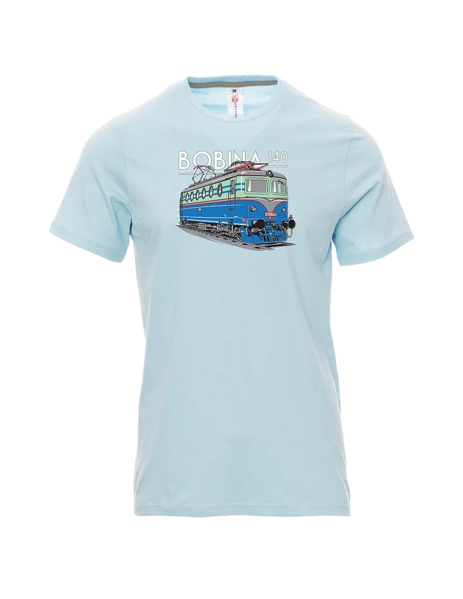 Pale blue men´s T-shirt Locomotive 140