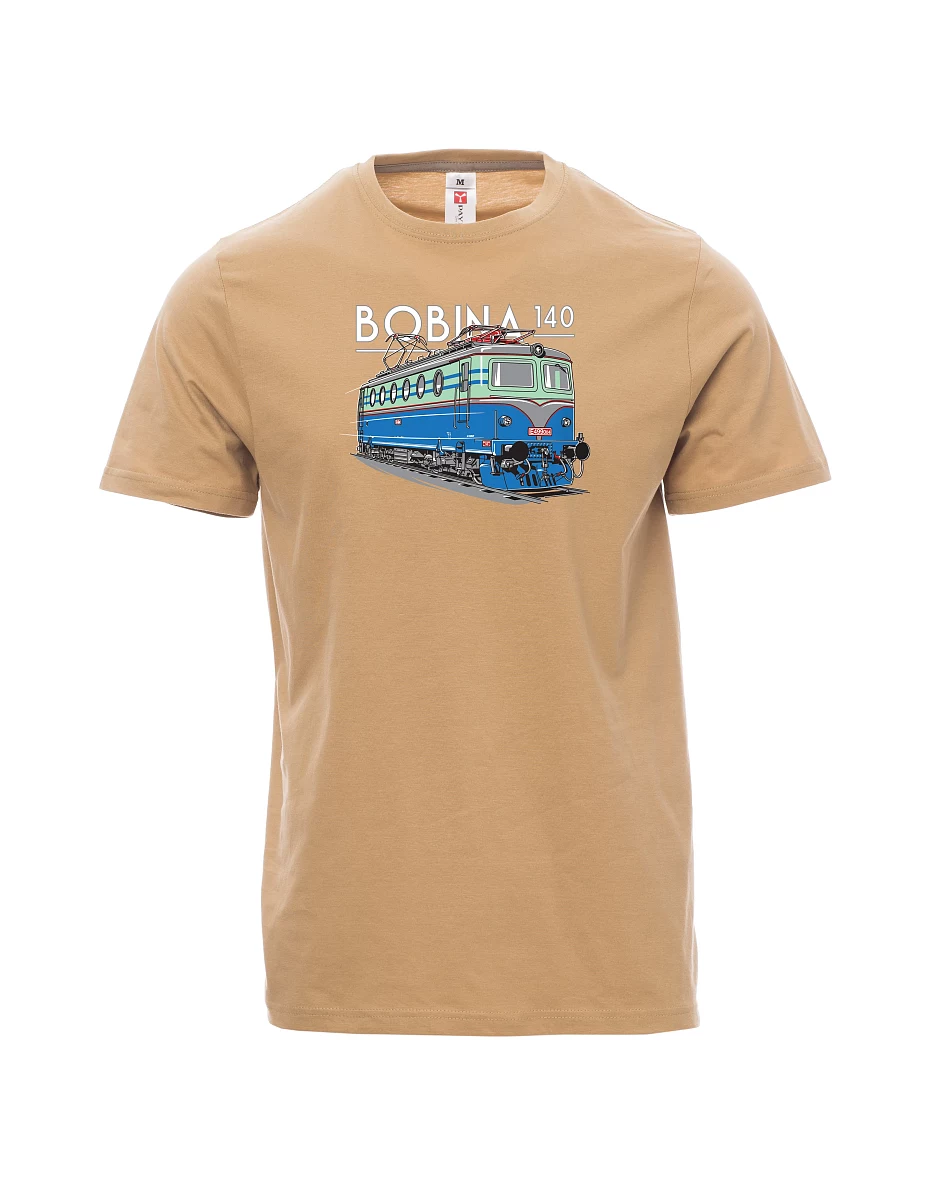 Brown men´s T-shirt Locomotive 140