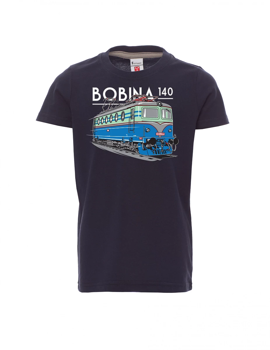 Navy children´s T-shirt Locomotive 140